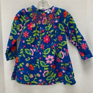 Le top Girls Long Sleeve Floral Dress